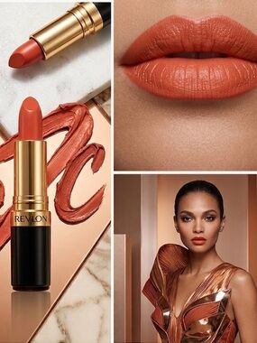 NWT Revlon Classic Coral Lipstick with Gold Band
